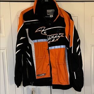 Arctic Cat Men's Black and Orange Ski/Snowmobile Jacket